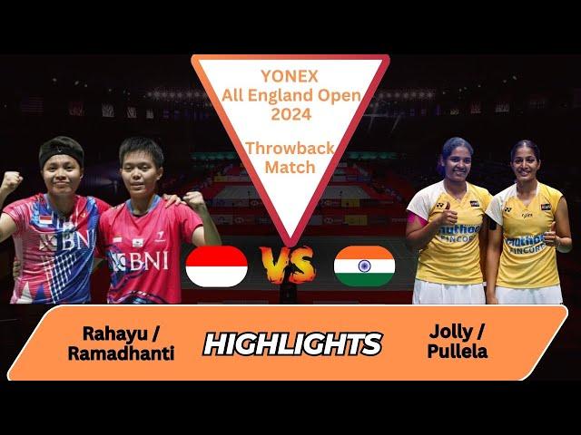 Round of 32‼️Rahayu/Ramadhanti (INA) vs. Jolly/Pullela (IND) | YONEX All England Open 2024