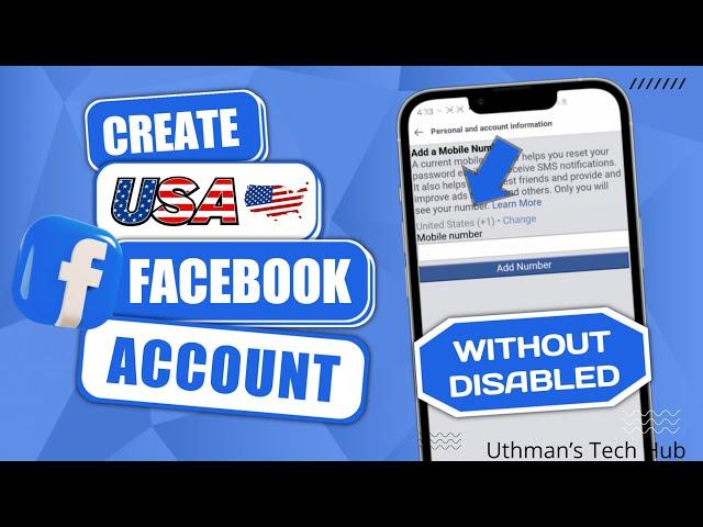 How To Create USA  Facebook Account Without Getting Disabled (NEW)