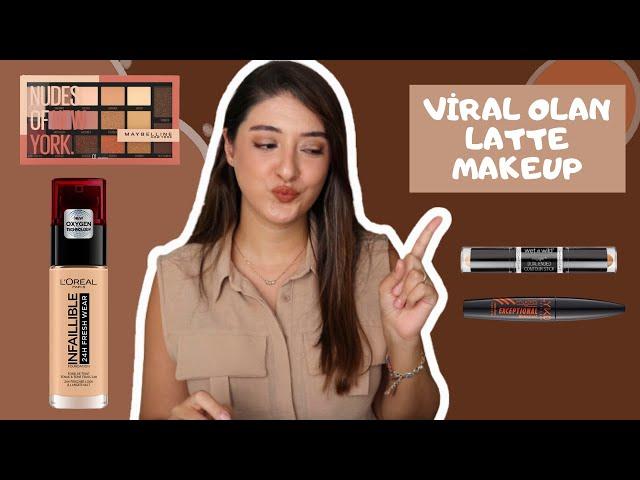 LATTE MAKEUP TRENDİNİ DENİYORUM | LATTE MAKYAJ #lattemakeup #lattemakyaj #trendmakeup