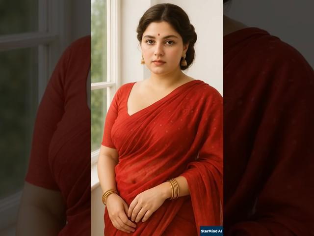️ Timeless Beauty in a Red Saree – You Won’t Believe It’s AI! 