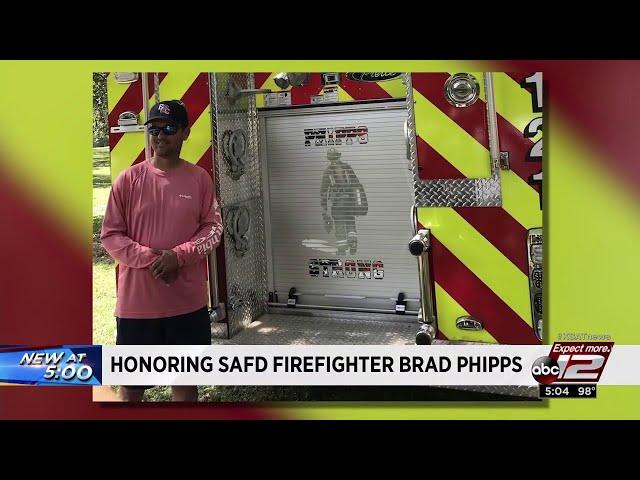 VIDEO: New fire truck honors injured SAFD firefighter Brad Phipps