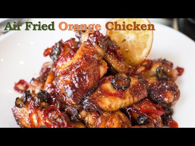 Orange Chicken Wings | Air Fried Korean Chicken Recipe