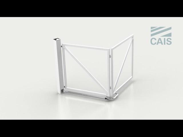 TRACKLESS BI-FOLDING SWING GATE