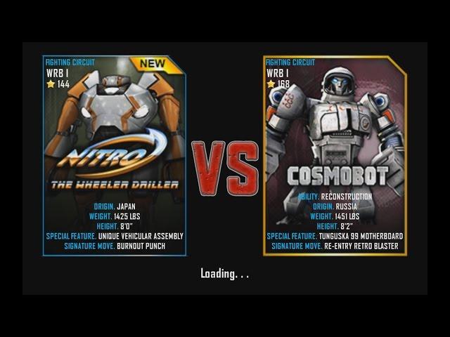 Real Steel WRB I NITRO VS Cosmobot NEW UPDATE (Живая Сталь)