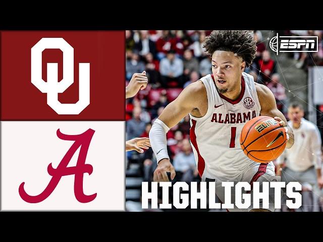 Oklahoma Sooners vs. Alabama Crimson Tide | Full Game Highlights | ESPN College Basketball