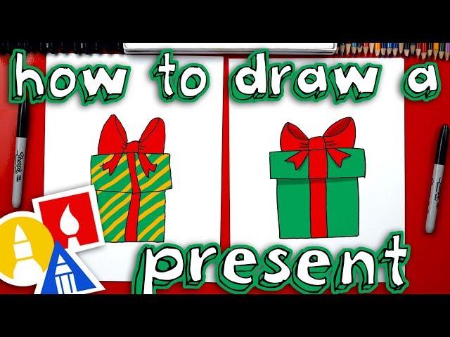 How To Draw A Christmas Present