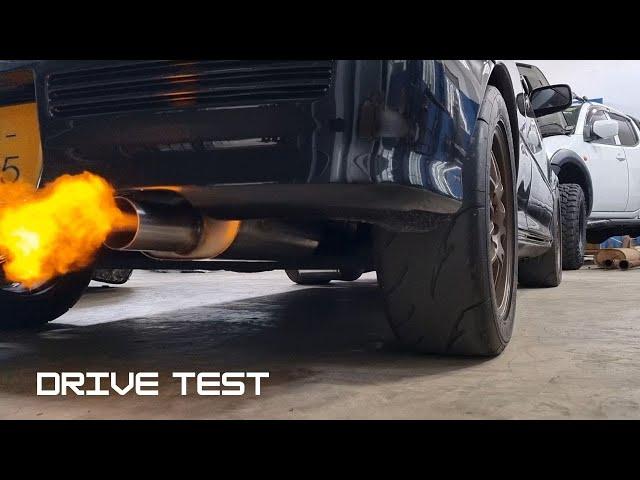 STARLET EP82 3" INCH ACTIVE SPORTS EXHAUST - DRIVE TEST - MILD ANTI LAG | WICKEDEP RACING