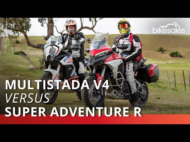 2021 KTM 1290 Super Adventure R v Ducati Multistrada V4 S Review