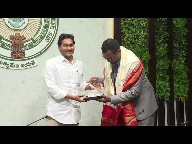 Ethiopian delegation met Chief Minister Shri YS Jagan at CM Camp Office