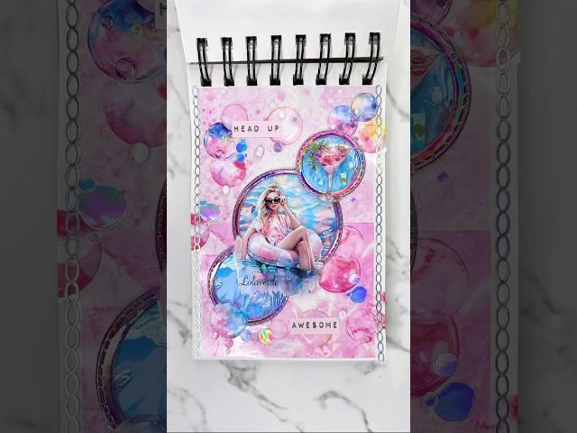 🩷🫧 #asmr #journaling #creative #relaxingvideo #journalwithme #satisfying #summertime #artjournal