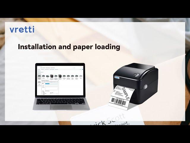 VRETTI 420B How to Installation and loading paper?