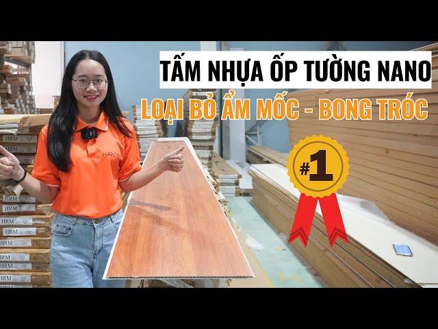 Tấm nhựa ốp tường nano cải tạo tường nhà ẩm mốc bong tróc bền rẻ đẹp | Tấm ốp tường nano | Haroma