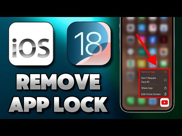 iOS 18 How To Remove Lock From Apps on iPhone (iOS 18 Update)