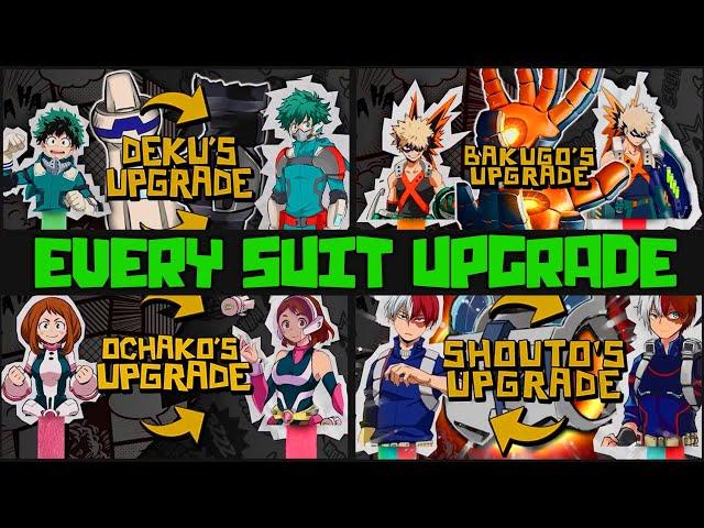 Every Hero Costume Upgrade in My Hero Academia (COMPLETE SERIES!)