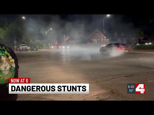 SLMPD spikes as many as 50 vehicles following street racing incidents