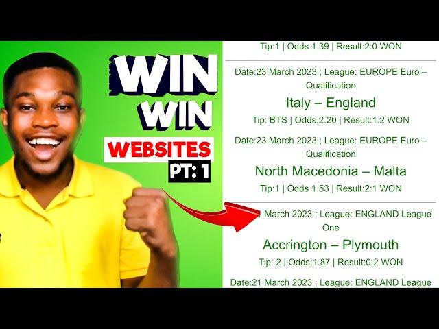 Here is the Best Football Prediction tips Website | Part 1