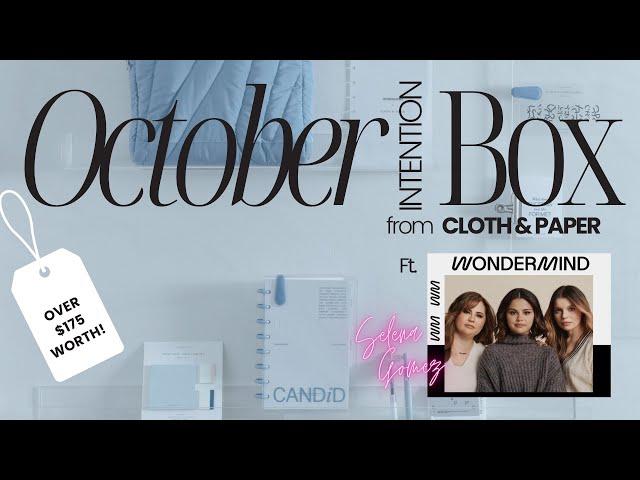 Cloth & Paper x WONDERMIND October Intention Box Unboxing | Mental Fitness