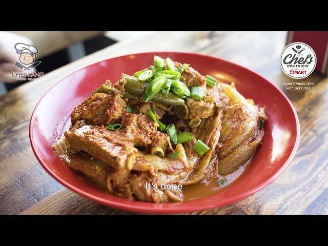 Chef John Kang at Food Rehab : Aged Kimchi Jjim with Pork Ribs / 돼지갈비 묵은지 김치찜