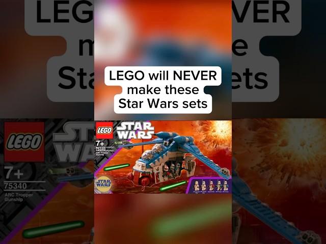 LEGO will NEVER make these Star Wars sets part 13 #lego #legosets #legostarwars