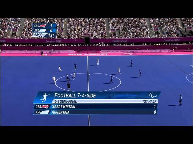 Football 7-a-side - GBR vs ARG - Men's Semifinal 1 - 1st Half - London 2012 Paralympic Games