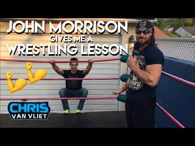 John Morrison teaches me how to wrestle in his backyard