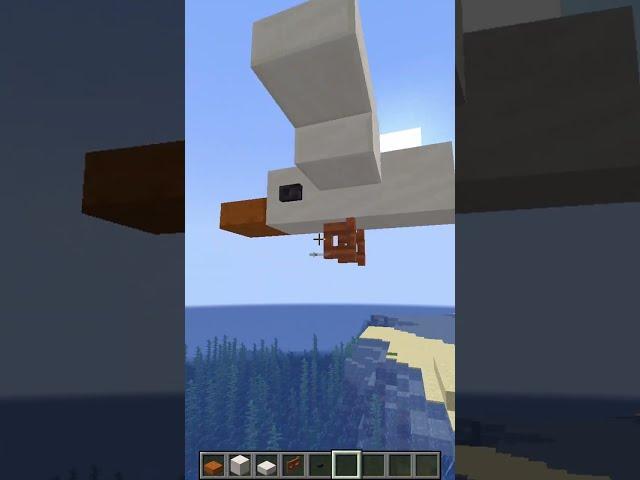 How to build a seagull in Minecraft!
