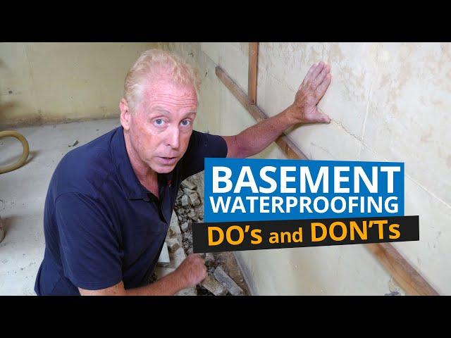 Basement Waterproofing - Do's and Don'ts