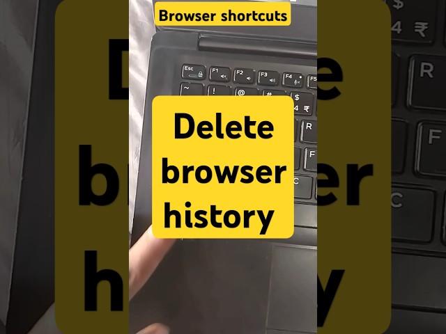Delete Browser History with this Shortcut #shortcutkeys #windows #techtips #keyboard #windows10 #CMD
