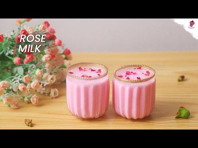 Rose Milk | Refreshing Summer Drink | Quick And Easy Recipe | Rose Milk Recipe @Cookomania