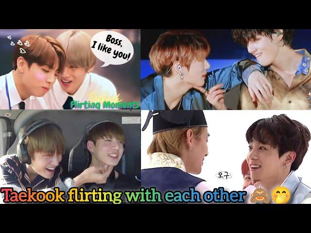 the way taekook romantically flirt with each other is really something else(you know if you know)