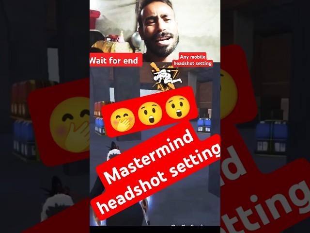mastermind headshot setting#shorts #freefire #ff #headshot