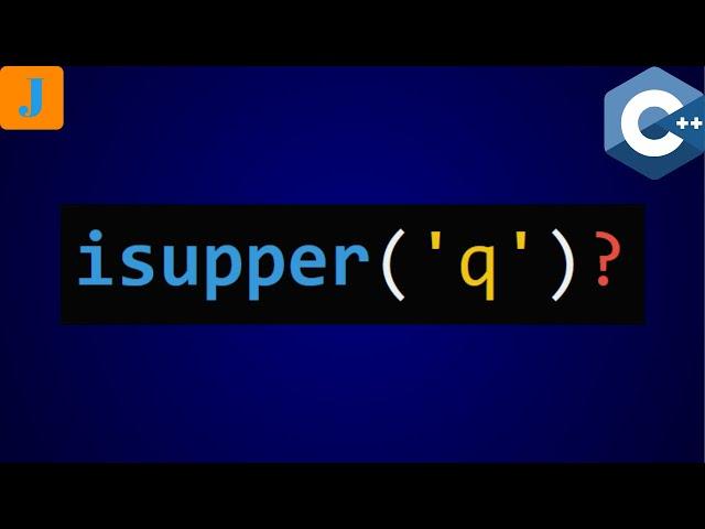 C++ isupper