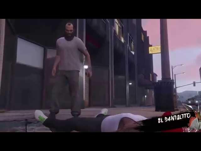 gta 5. Franklin gets knock out By Trevor.