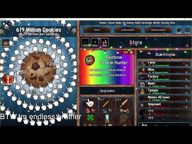 Roblox cookie clicker!