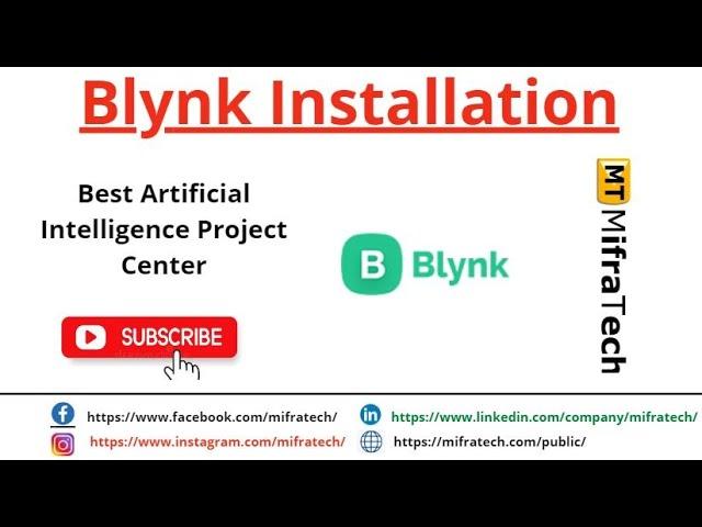 Blynk Installation - Mifratech#bestmlproject#bestelproject#bestAIproject