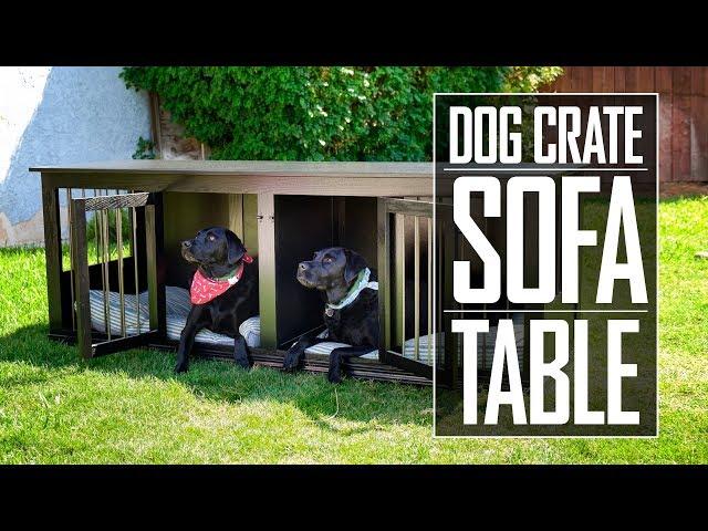 31 - Dog Crate Sofa Table