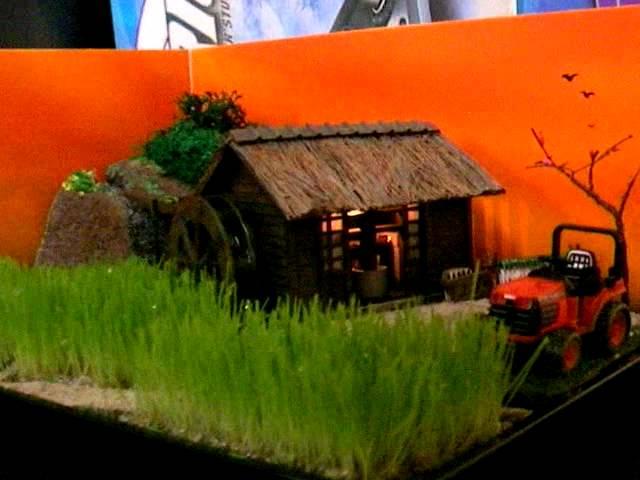 プラモデルの水車小屋 Japanese Water mill