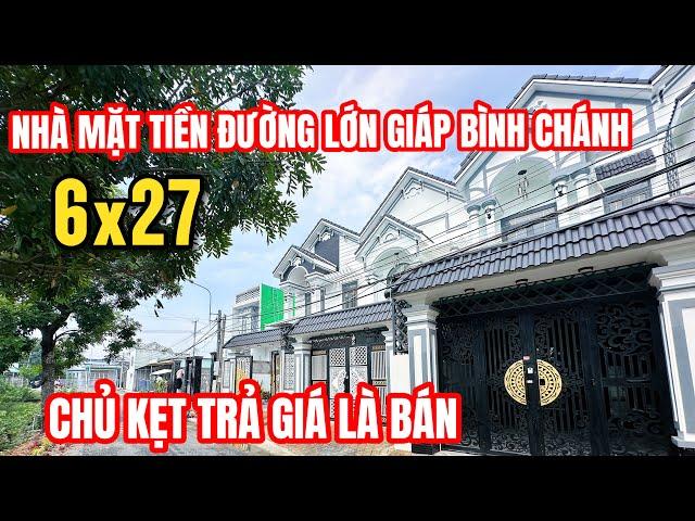 Mua nhà ven Bình Chánh mặt tiền đường xe tải, giá bằng nhà hẻm tp Chỉ 1,5ty trả trước, SHR ngay chợ