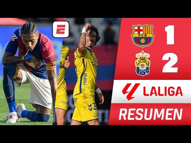 BARCELONA EN CRISIS. PERDIÓ 2-1 vs LAS PALMAS y puede perder EL LIDERATO ante REAL MADRID | La Liga