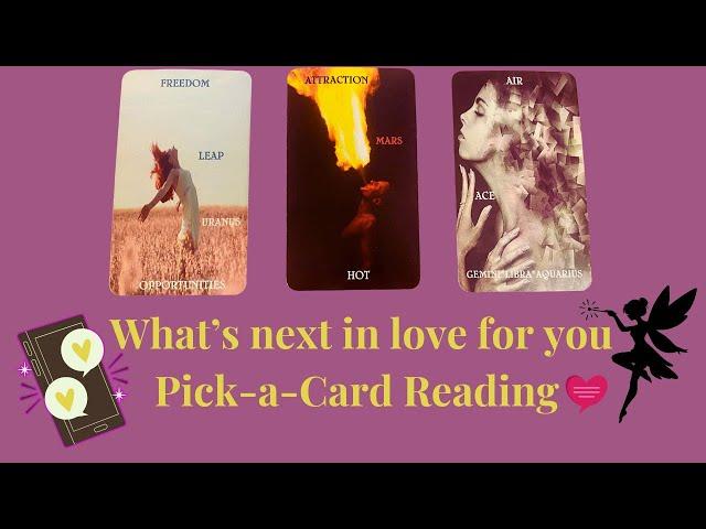 Thank you, next.️What's next for you in love?/Pick-a-Card Reading