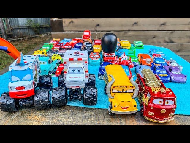 Disney Pixar Cars Lightning Mcqueen, Dinoco, Mater, Hudson, Axlerod, Finn, Frank, Guido, Mack, Shu