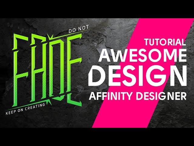 Affinity Designer Tutorial - Awesome Easy Design in Affinity Designer