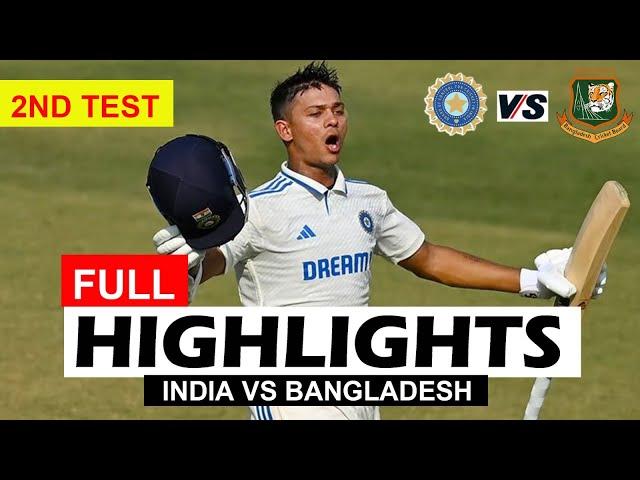 FULL HIGHLIGHTS | INDIA VS BANGLADESH 2ND TEST MATCH DAY 5 | IND VS BAN