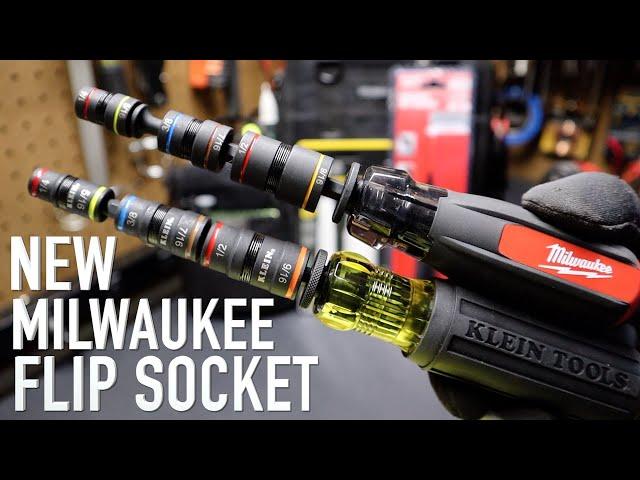 NEW Milwaukee Flip Socket Multi-Nut Driver vs Klein Tools 7-in-1 Impact Flip Socket - 48-22-2981