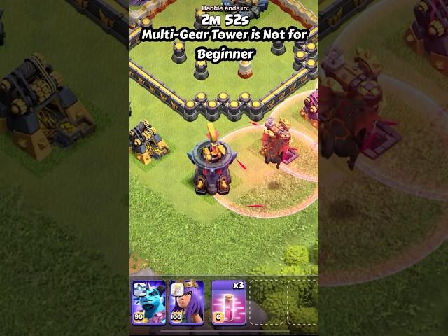 New Multi Gear Tower is not for Beginners (Clash of Clans) | #shorts #clashofclans