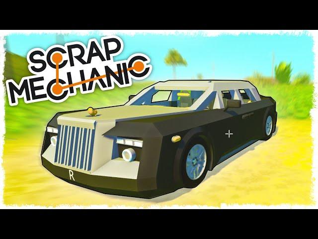 БИТВА: СТРОИМ ГОНОЧНУЮ МАШИНУ НА ПОРШНЯХ В SCRAP MECHANIC!!!