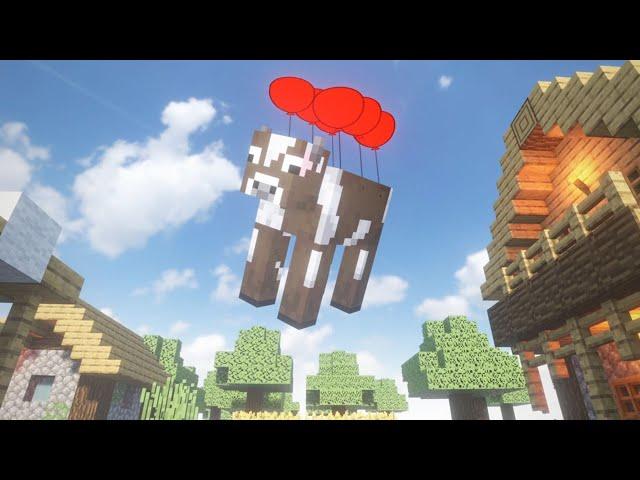 Balloon in Realistic MINECRAFT Village in TEARDOWN