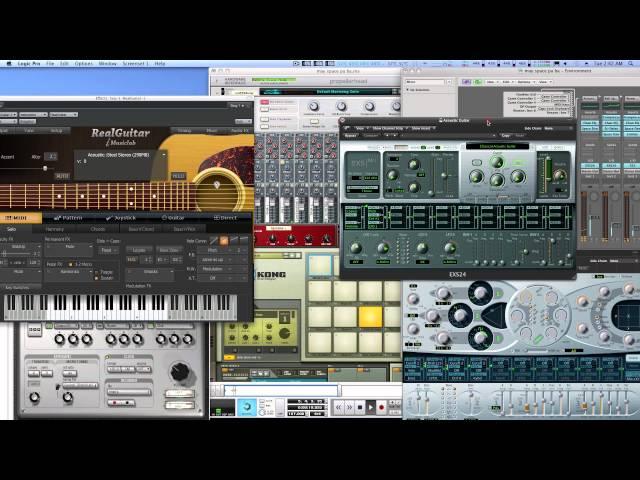 Playing Logic Pro 9 softsynths with Digital Performer 7.24 as host