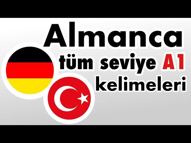 Almanca - Seviye A1 tüm kelime bilgisi - Yeni başlayanlar için Almanca (A1)