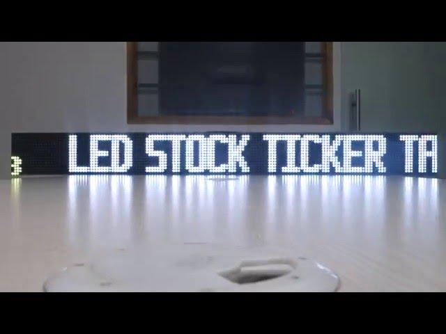 Led ticker tape for scrolling display - http://www.tickerplay.com/custom-led-ticker-tape